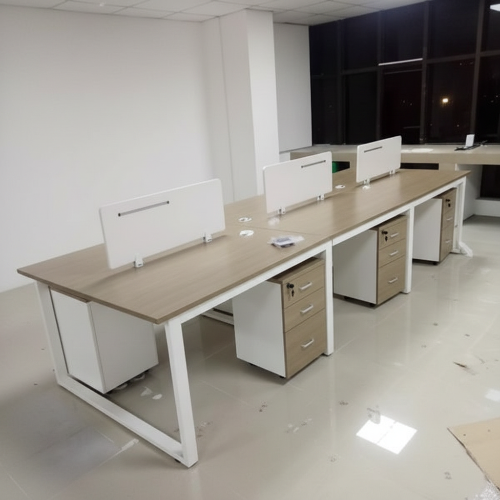6 Man Workstation Unit with Metal Legs Home Office Garden | HOG-HomeOfficeGarden | online marketplace
