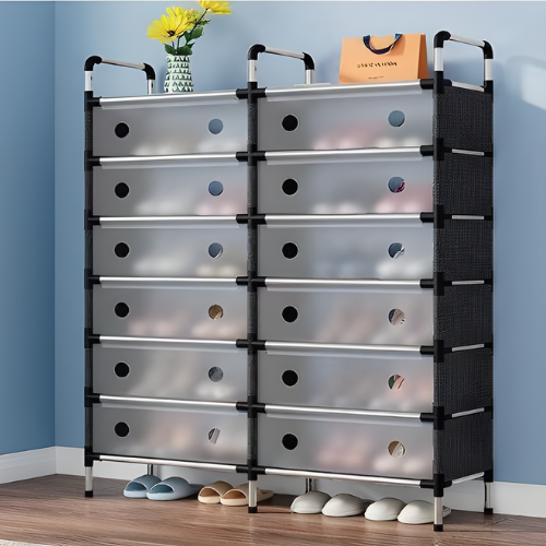 6 layer dustproof double design shoe rack @HOG - Home, Office, Garden, Online Marketplace

