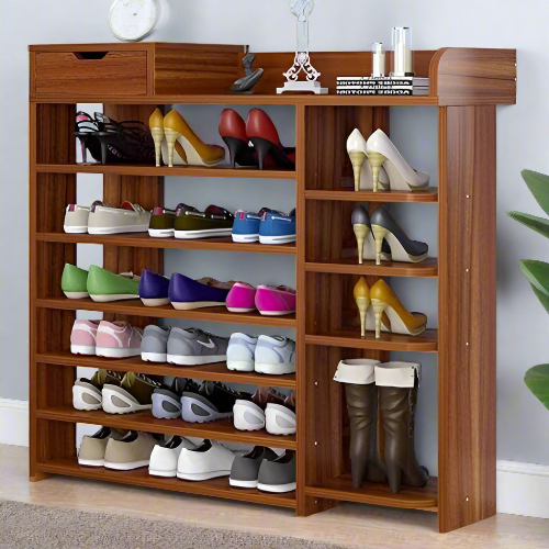 7 Tier-Wooden Shoe Rack. @HOG - Home Office Garden Online Marketplace