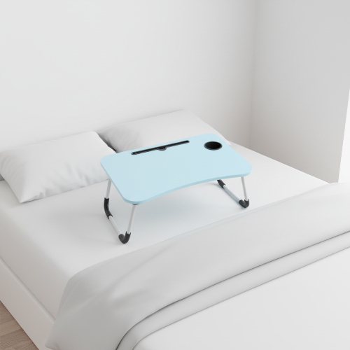 Adjustable Foldable Laptop Bed Table/Desk Blue @HOG - Home, Office, Garden, Online Marketplace
