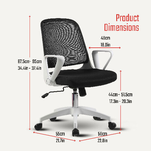 Alani Swivel Chair 158B @HOG - Home Office Garden Online Marketplace