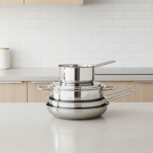 Arch Studio Stainless Steel Cookware Set- 5-pieces @HOG - Home, Office, Garden, Online Marketplace

