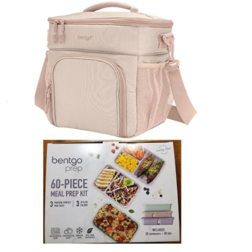 Bentgo Prep Deluxe Bag & 60-piece Meal Prep Container Set- Pink @HOG - Home, Office, Garden, Online Marketplace

