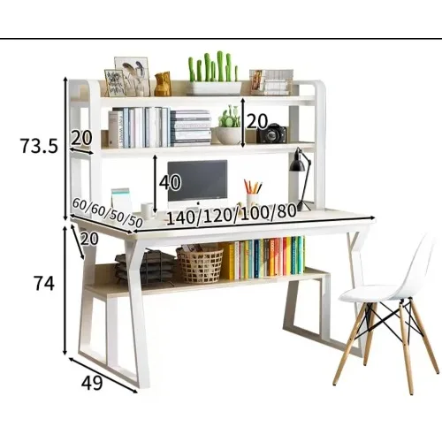 Computer Desktop Desk Bookshelf. @HOG - Home Office Garden Online Marketplace