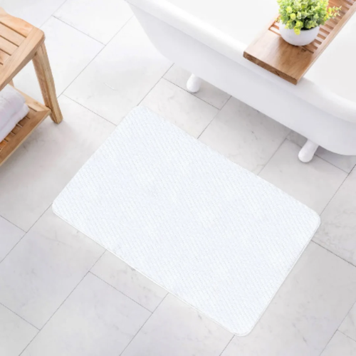 Cotton Twill Memory Foam Bath Rug - White - 2 Ft X 3 Ft  @HOG - Home, Office, Garden, Online Marketplace

