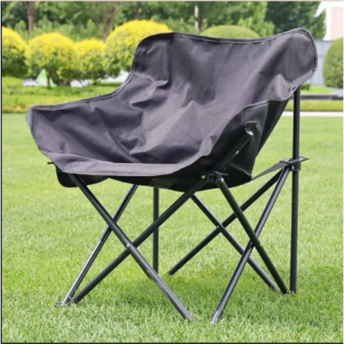 Creative Outdoor Foldable Camp Chair - Nylon Base Fabric - Black - Pack Of 1 @HOG - Home, Office, Garden, Online Marketplace

