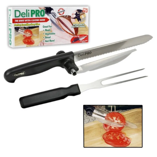 Deli Pro Knife And Fork + Slicing Guide @HOG - Home, Office, Garden, Online Marketplace

