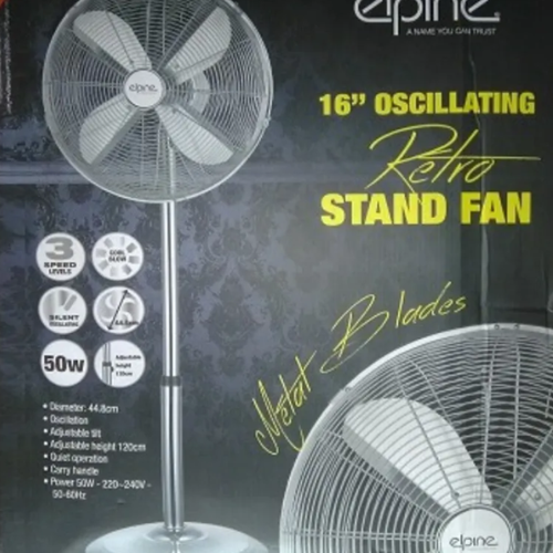 Elpine 16" Oscillating Retro Standing Fan @HOG - Home, Office, Garden, Online Marketplace
