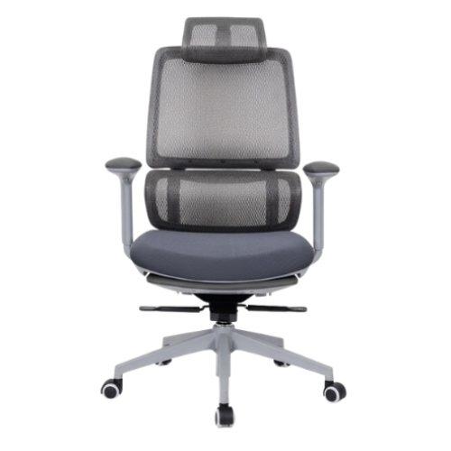 Ergonomic High-Back Reclining Executive Chair with Footrest – Grey @HOG - Home, Office, Garden, Online Marketplace