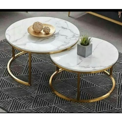 Exotic Faux Marble 2-in-1 Nesting Center Table. Home Office Garden | HOG-HomeOfficeGarden | online marketplace