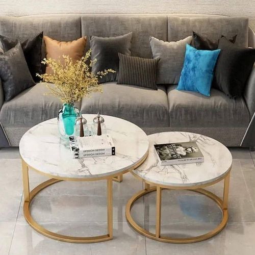 Exotic Faux Marble 2-in-1 Nesting Center Table. Home Office Garden | HOG-HomeOfficeGarden | online marketplace