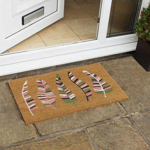 Feathers Latex Coir Doormat – 45 x 75 cm  @HOG - Home Office Garden Online Marketplace