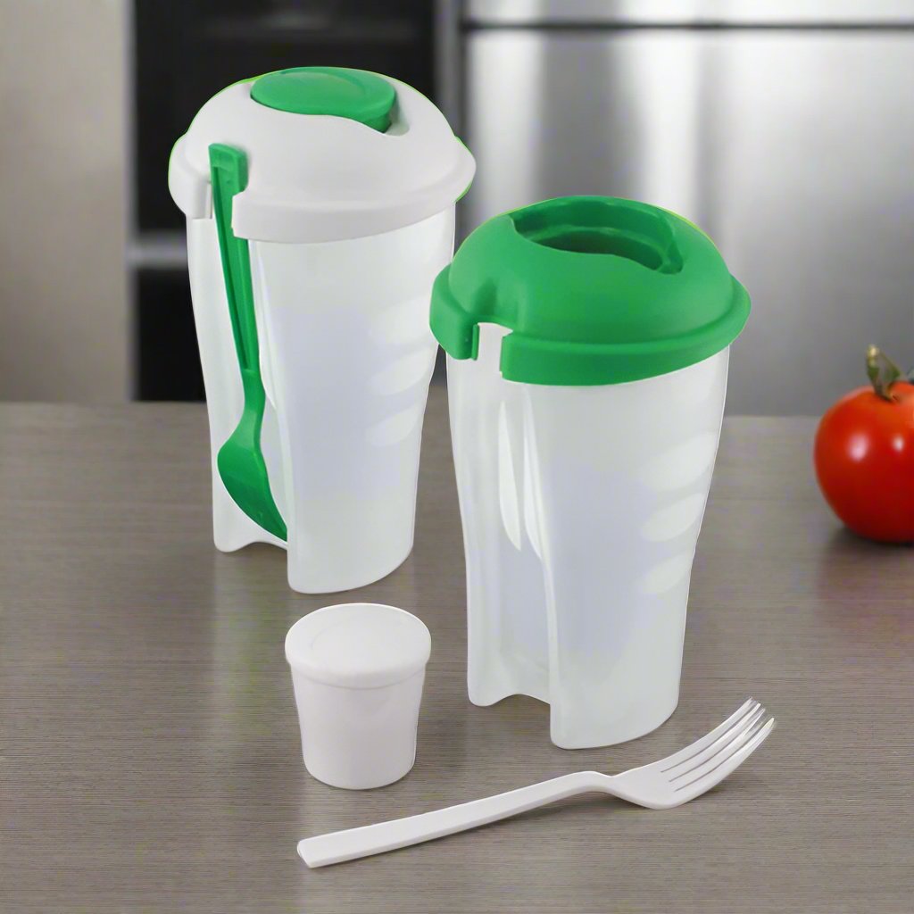 Fine Life - Salad To Go Dressing Container And Fork - 2 Sets
 @ Hog
