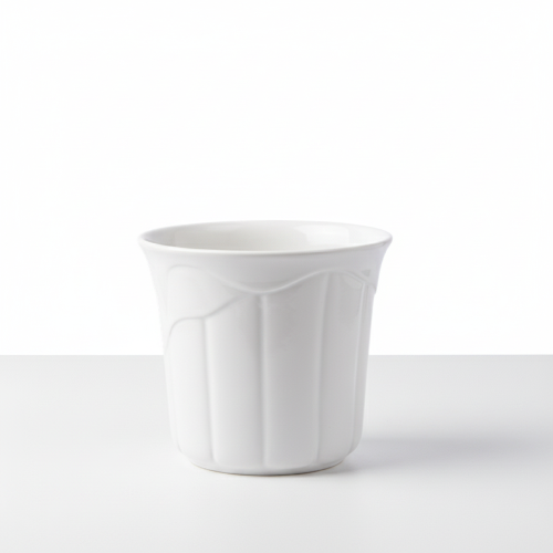 Flower Pot Ceramic White Medium @HOG - Home, Office, Garden, Online Marketplace
