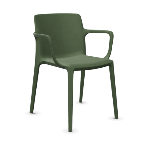  Fluit Chair with Arms - Green. @HOG - Home Office Garden Online Marketplace