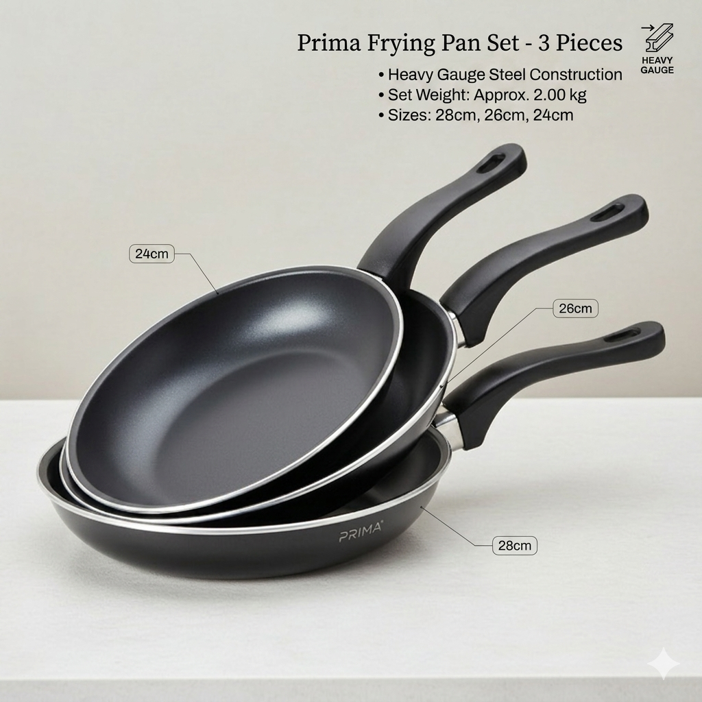 Prima Frying Pan Set - 3 Pieces