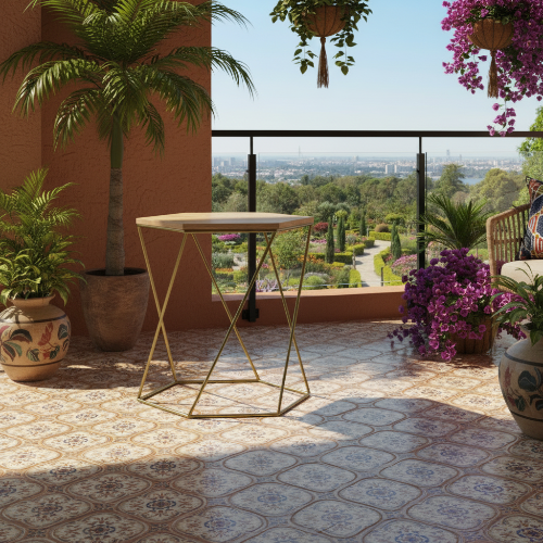 Hexagon Side Table