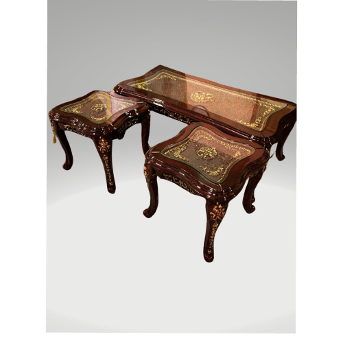 Italian Center Table with 2 Side Stool. @HOG - Home Office Garden Online Marketplace