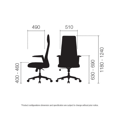 JLY001 PU Leather High Back Chair @HOG - Home Office Garden Online Marketplace
