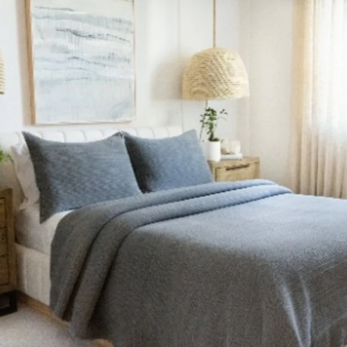 Jennifer Adams, Soft Stonewash Quilted Blanket Set, King Size Grey @HOG - Home, Office, Garden, Online Marketplace
