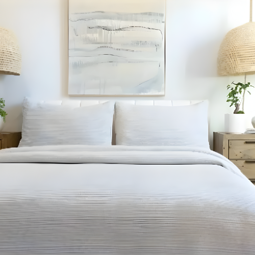 Jennifer Adams, Soft Stonewash Quilted Blanket Set, King Size White @HOG - Home, Office, Garden, Online Marketplace

