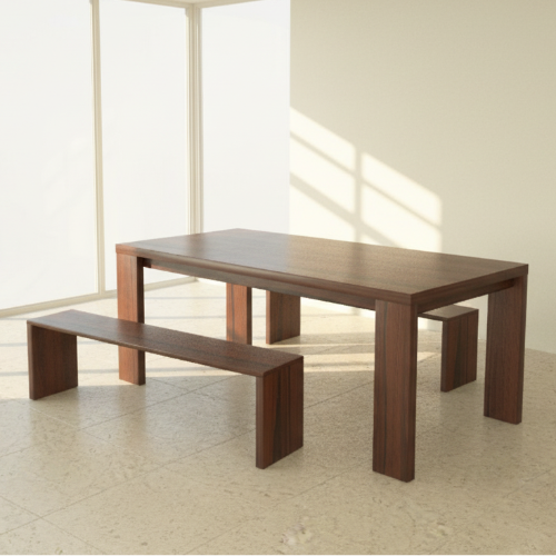 Joe Dining Set (Dark_ Walnut). @HOG - Home Office Garden Online Marketplace