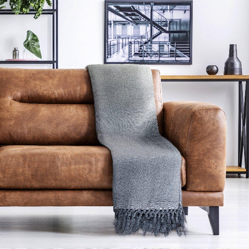 Lifestyle by Emma Barclay Herringbone Throw 127x152 – Silver  @HOG - Home Office Garden Online Marketplace