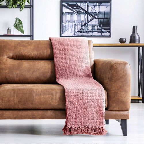 Lifestyle by Emma Barclay Honeycomb Throw 127x152 – Blush Pink @HOG - Home Office Garden Online Marketplace
