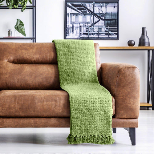 Lifestyle by Emma Barclay Honeycomb Throw 127x152 – Pistachio @HOG - Home Office Garden Online Marketplace
