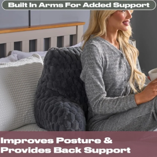 Linsan Cuddle Cushion Faux Fur Support Bed Fleece Pillow @HOG - Home, Office, Garden, Online Marketplace

