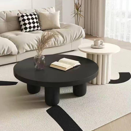 Low Round Black Coffee Table @HOG - Home, Office, Garden, Online Marketplace