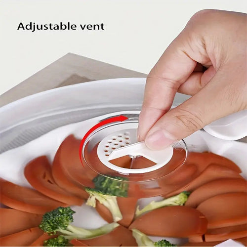 Microwave Food Cover – BPA-Free Clear Plastic – 26.5cm Diameter x 10.4cm Height. Home Office Garden | HOG-HomeOfficeGarden | online marketplace