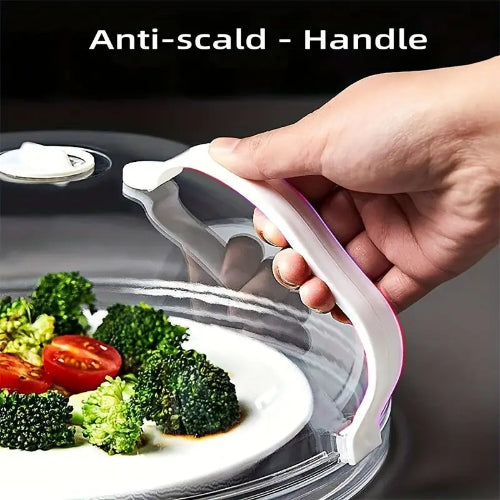 Microwave Food Cover – BPA-Free Clear Plastic – 26.5cm Diameter x 10.4cm Height. Home Office Garden | HOG-HomeOfficeGarden | online marketplace