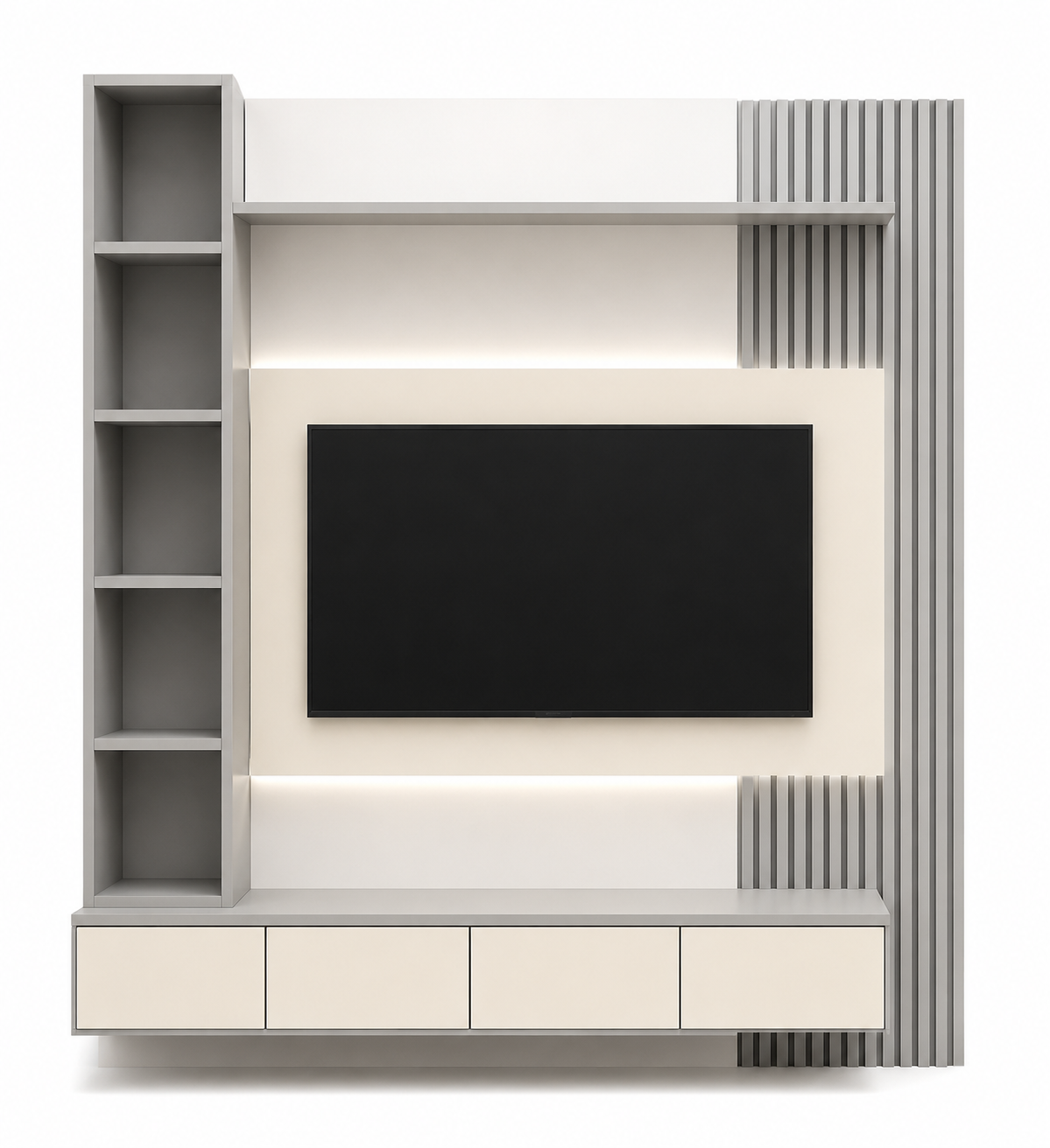 Minimalist modern TV unit design