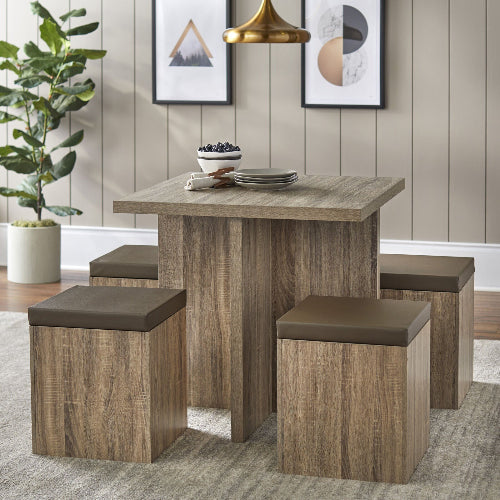 Modern Kitchen Nook 5 Pc Dining Table. @HOG - Home Office Garden Online Marketplace
