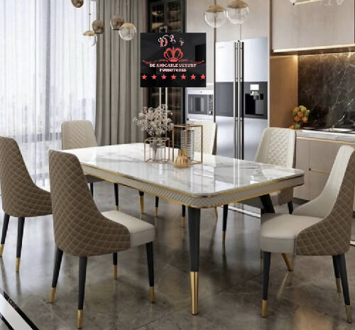 Modern Marble Dining Set. @HOG - Home Office Garden Online Marketplace