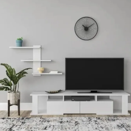 Modern Tv Desk Stand Cabinet with Storage. @HOG - Home Office Garden Online Marketplace