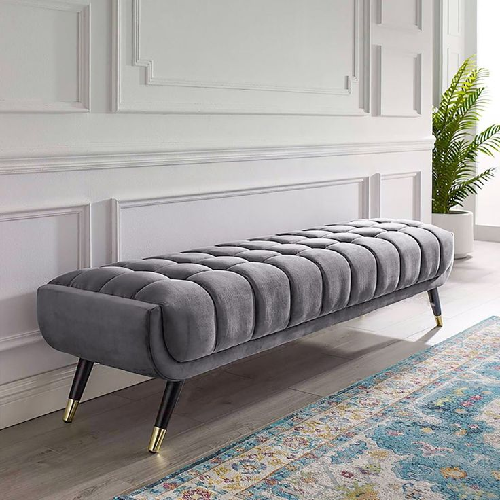 Modern Velvet Ottoman @HOG - Home Office Garden Online Marketplace