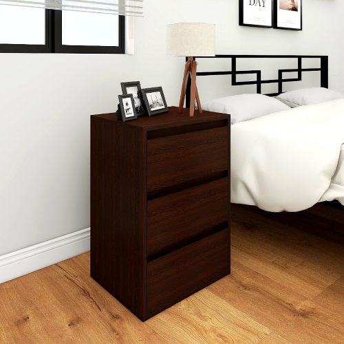 Naomi 3-Drawer Side Table – Light Oak @HOG - Home, Office, Garden, Online Marketplace
