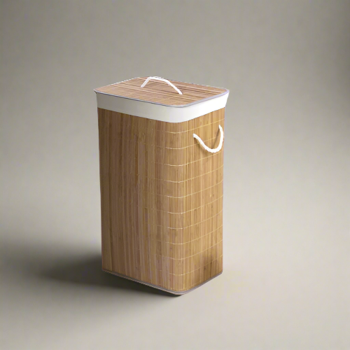 Natural Bamboo Laundry Hamper – Natural  @HOG - Home Office Garden Online Marketplace