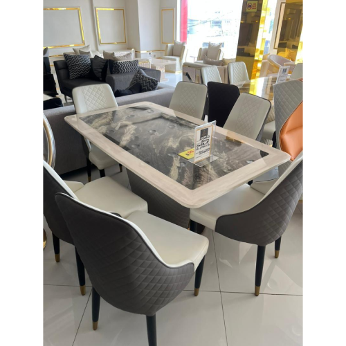 Exclusive 6 Seater Marble Dining  Home Office Garden | HOG-Home Office Garden | HOG-Home Office Garden