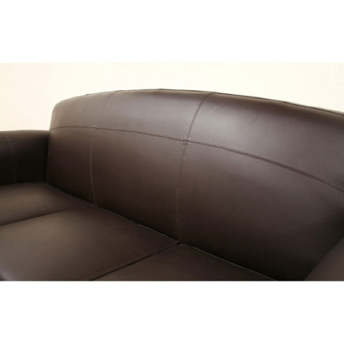 Sally Brown Leather Modern Sofa Home Office Garden | HOG-Home Office Garden | HOG-Home Office Garden