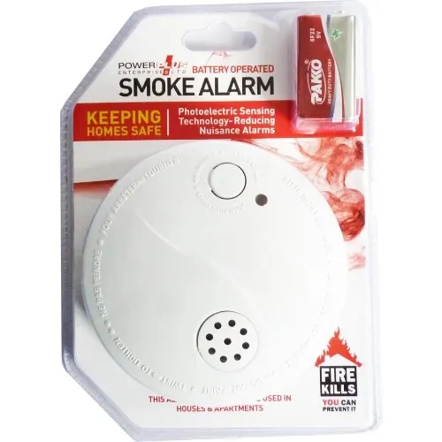 Power Plus Battery Smoke Alarm - Battery Included Home Office Garden | HOG-Home Office Garden | online marketplace 