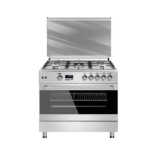 Maxi Gas Cooker 60x90cm (5) Burners Shine Line Inox