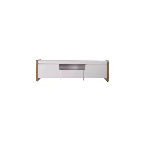 Provincia Bristol TV Stand 2.26m (Off White Matte/Natural)