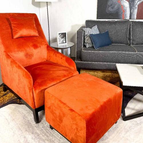 Normal Ocassional Chair with Foot Rest @HOG - Home Office Garden Online Marketplace
