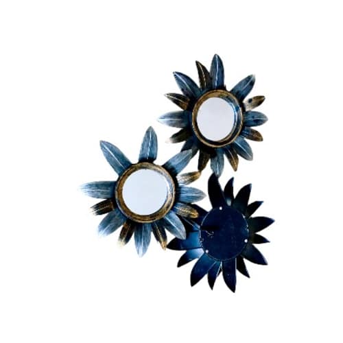 Northlight Mayan Sunburst Matte Plastic Round Mini Mirrors- 8.5" - Set Of 3. Home Office Garden | HOG-HomeOfficeGarden | online marketplace