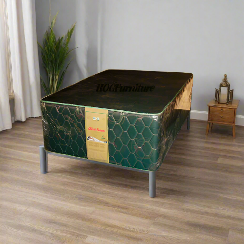 Olive Foam Mattress 6 x 4.5ft x 24" Side Quilted @HOG - Home Office Garden Online Marketplace