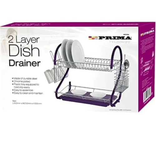 Prima 2-tier Dish Rack - Purple @HOG - Home, Office, Garden, Online Marketplace

