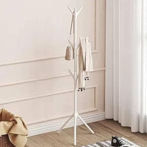 Floor Standing Coat Rack Wooden Coat